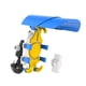 thumbnail image 5 of Soporte para teléfono de motocicleta con mini visera, soporte resistente para smartphone, universal manillar azul, 5 of 8