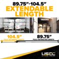 thumbnail image 4 of US Cargo Control Round Tube Load Bar - Adjustable from 89.75 Inches to 104.5 Inches - Great for Use in Semi Trailer and Enclosed Van Trailers - Not for Use in Pickup Truck or SUV, 4 of 4