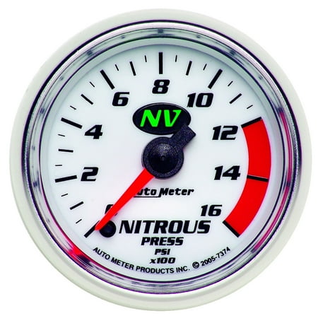 - AutoMeter 7374 NV Electric Nitrous Pressure Gauge