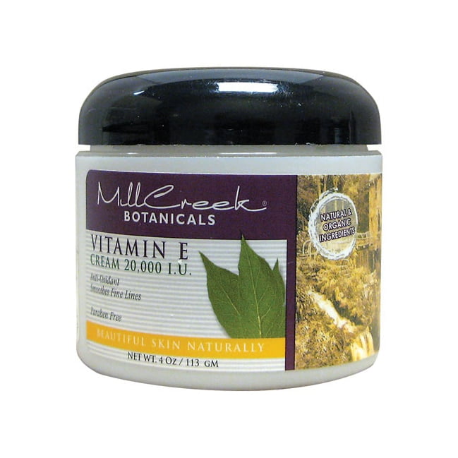 Mill Vitamin E Cream 20,000 4 oz Cream - Walmart.com
