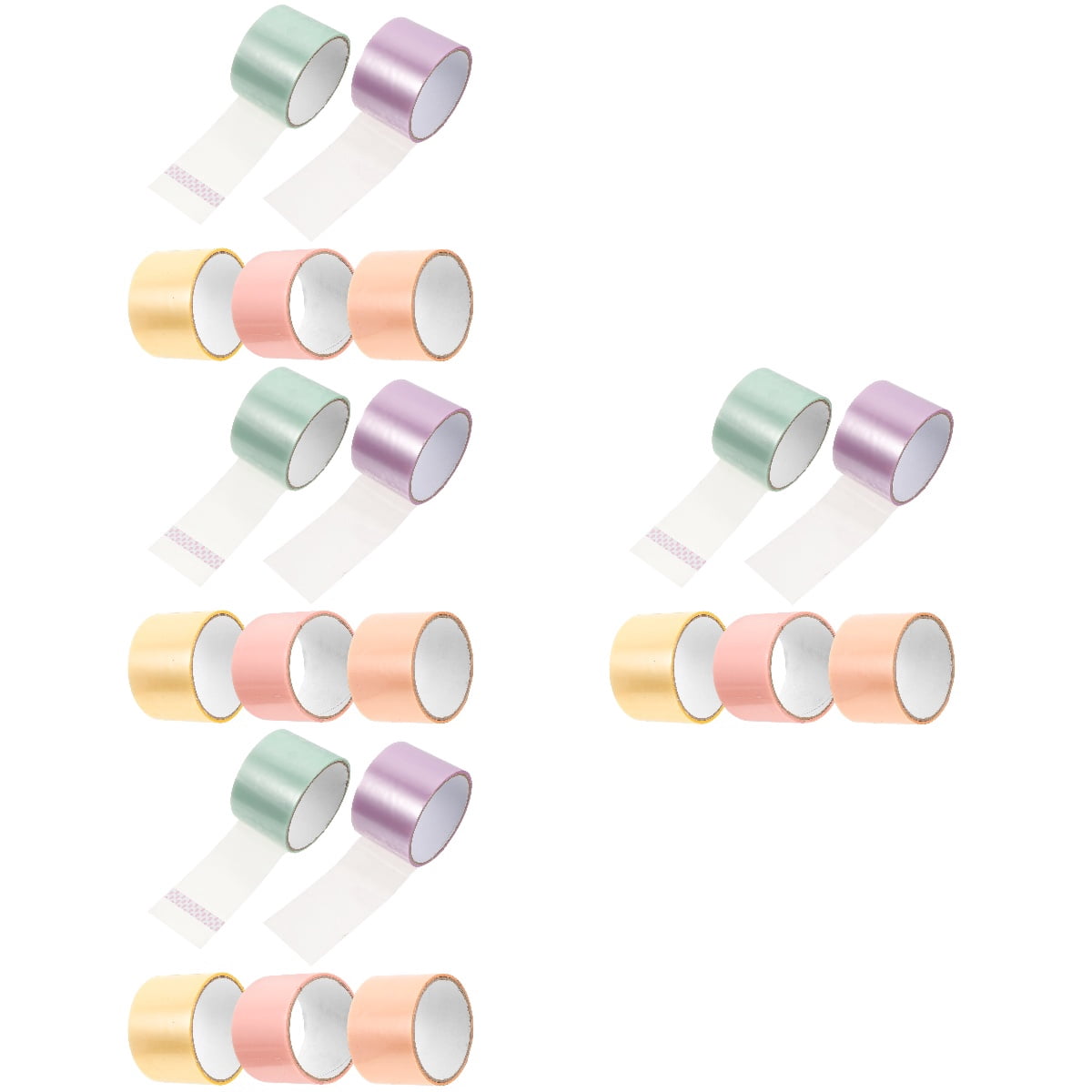 Worgeous 20 Rolls of Interesting Sticky Ball Tapes Decompression Plaything Colorful Adhesive Tapes