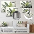 thumbnail image 4 of Designart "Reflecting Topaz Tones in Ferns" Floral Metal Wall Art, 4 of 5