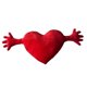 thumbnail image 2 of Plush Heart Shaped Pillow Love Hug Pillow Cushion, 2 of 5