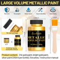 thumbnail image 2 of Pintura acrílica metálica LUVBOATE, 3 colores, 900 g, no tóxica, 2 of 8