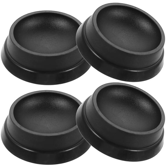 MLINS  4 Pcs Anti-skid Wheels Chair Feet Floor Protectors Leg Bar Stool Caster Black