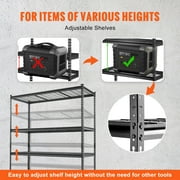 KFFKFF Storage Shelving Unit Garage Storage Rack 5-Tier Adjustable 2000 lbs Load