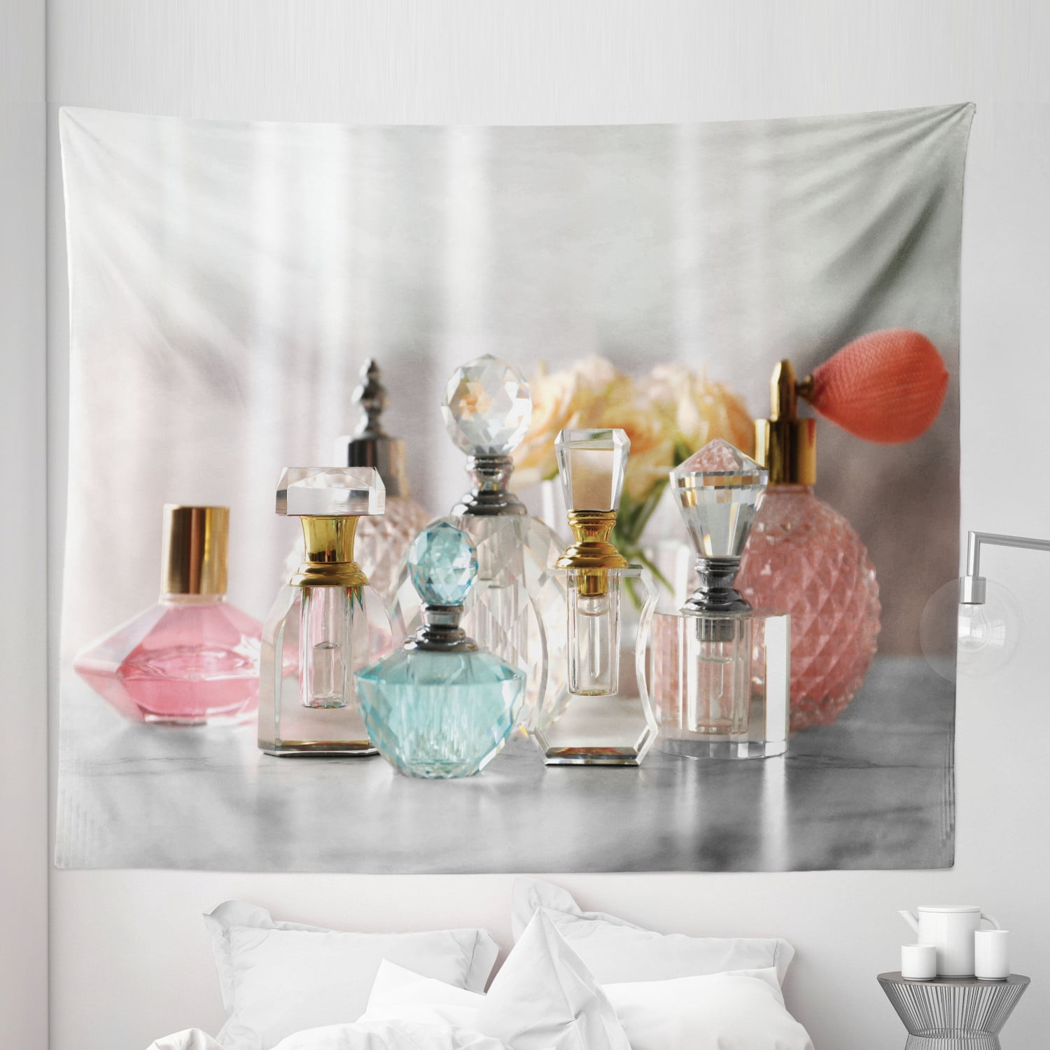 Perfume Tapestry, Different Vintage Container of Fragrance