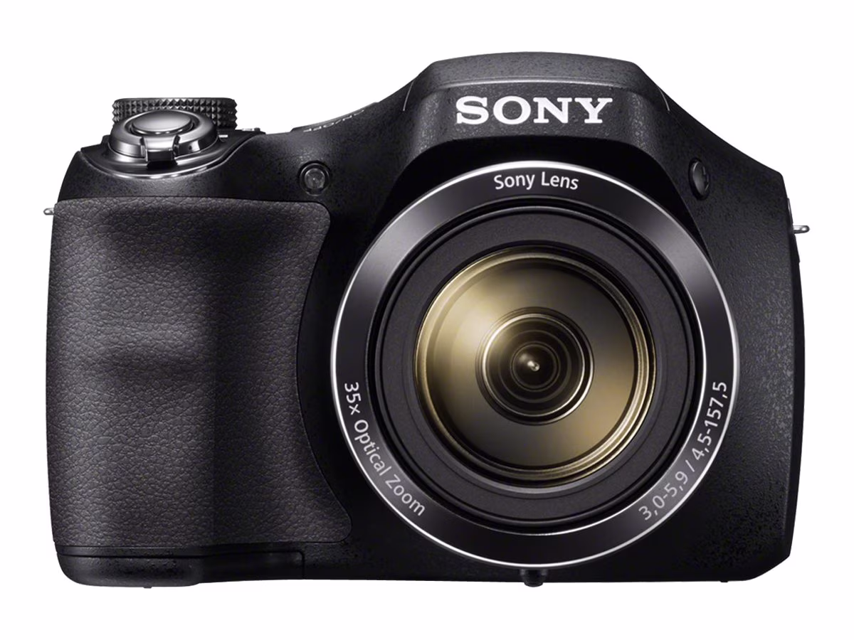 Restored Sony Cyber-shot DSC-H300 Digital Camera, 20.1MP, 35x Optical Zoom, 720p HD Video, 3 in LCD, Black