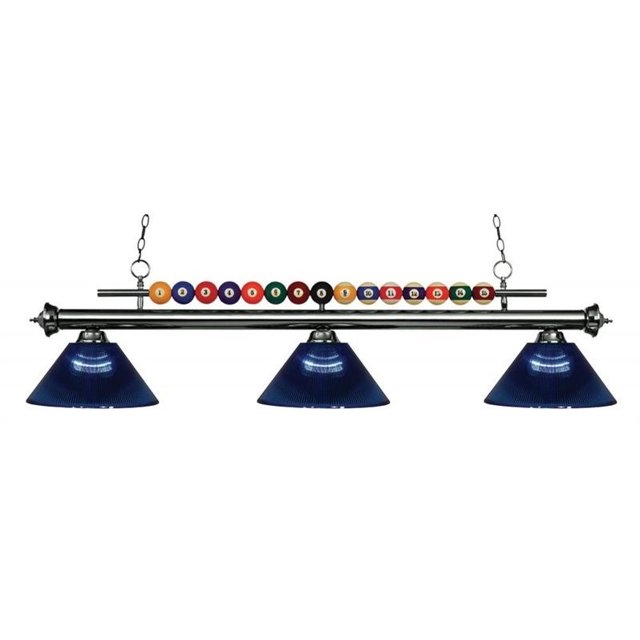 Z-Lite Shark 3 Light Billiard Light in Gun Metal