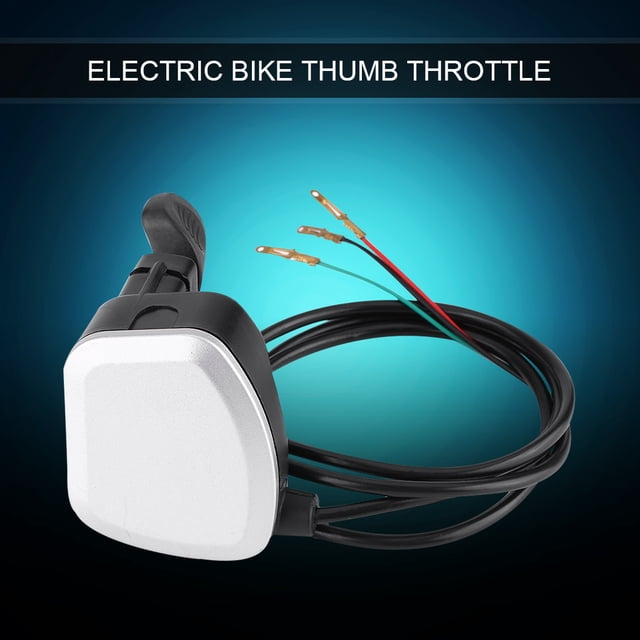 Bicicleta eléctrica scooter e bicicleta acelerador de pulgar 24v 36v 48v 7/8 manillar fácil instalación resistente plata negros 22 mm