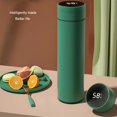 thumbnail image 3 of Yuarrent Termo de vacío con pantalla de temperatura, gran capacidad, 480ML, botella térmica portátil, tazas aisladas, suministros para Teteras Azul, 3 of 6