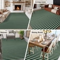 thumbnail image 5 of 8'x10' Area Rugs, Teal Striped Indoor Outdoor Area Rug for Living Room Bedroom, Turquoise Modern Abstract Art Aesthetics Washable Bathroom Rugs Kitchen Floor Carpet Mats Home Decor Aesthetic, 5 of 8