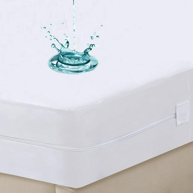 YOPTOP Kosmiko Mattress Protector Twin Size Bed Bug Proof Mattress Cover 100% Waterproof for Bed Zippered Mattress Encasement Six-Sided 15 inches deep,FULL54*75+12inch