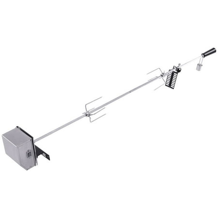 Backyard Rotisserie - Gymax Universal Rotisserie Kit Heavy Duty for Most Burner Grills 47'' Square Spit Rod