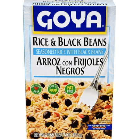 (2 Pack) Goya Rice and Black Beans, 8 Oz