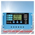 thumbnail image 2 of MPPT 10A 20A 30A Solar Charge Controller 12V 24V Solar Panel Controller For 100W 200W 300W 400W Solar Panel, 2 of 6