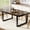 Brown, variant on Farmhouse Dining Table 71", Rustic Kitchen Table for 6-8, Walnut Rectangular Dining Room Table, Heavy Duty Metal Frame & 2" Thick Legs, Sturdy Wood Top,for Dining Room Kitchen Living Room