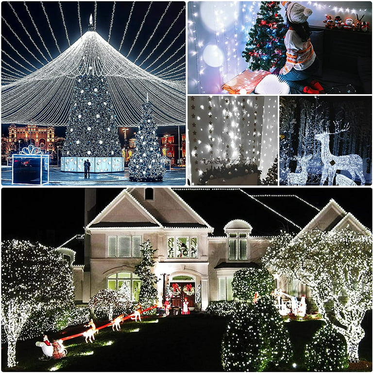Christmas Lights Outdoor Cluster Lights - 1000LED 50Ft 4X Bright 8 Modes  Timer Remote, Waterproof Pl…See more Christmas Lights Outdoor Cluster  Lights