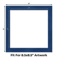 thumbnail image 2 of Brooke Blue Suede Picture Frame Mat for 11x11 Frames - Fits 9x9 Photos - 50 Mats, 2 of 7
