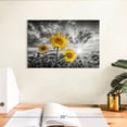 thumbnail image 3 of Elephant Stock Sunflowers In Sunset Yellow Color Pop Wall Art - Horizontal Canvas Wall Art - Living Room Wall Decor - Floral And Botanical Canvas - Orange And Gray Decor By Melanie Viola - 12" x 8", 3 of 8
