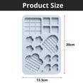 thumbnail image 2 of Kitchen baking mold-love flower waffle chocolate plate mold decoration baking fondant cake silicone mold - blue, 2 of 5