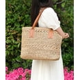 thumbnail image 4 of CoCopeaunts Women's Tote Handbags Tote Bag Handbags Satchel Bags Casual Tote Purse Shoulder Bag Stylish Straw Bag Hobo Bag Beach, 4 of 7