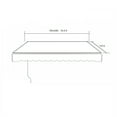 thumbnail image 5 of ALEKO 16 x 10 ft Red White Striped Motorized Retractable Patio Awning, 5 of 13