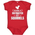 thumbnail image 3 of Inktastic Easily Distracted by Squirrels Boys or Girls Baby Bodysuit, 3 of 5