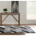 thumbnail image 2 of Linon Roma Herringbone Power Loomed Polypropylene 5'x7' Area Rug in Gray, 2 of 6