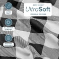 thumbnail image 4 of Bare Home Ultra-Soft Sheet Set - Premium 1800 Collection - Deep Pockets - 4-Pieces - Full, Buffalo Plaid - White/Black, 4 of 6
