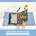 thumbnail image 3 of FORMRS 2 Pack Pencil Pouch for 3 Ring Binder with Clear Window Zipper Case, Orange Mushroom, 3 of 6
