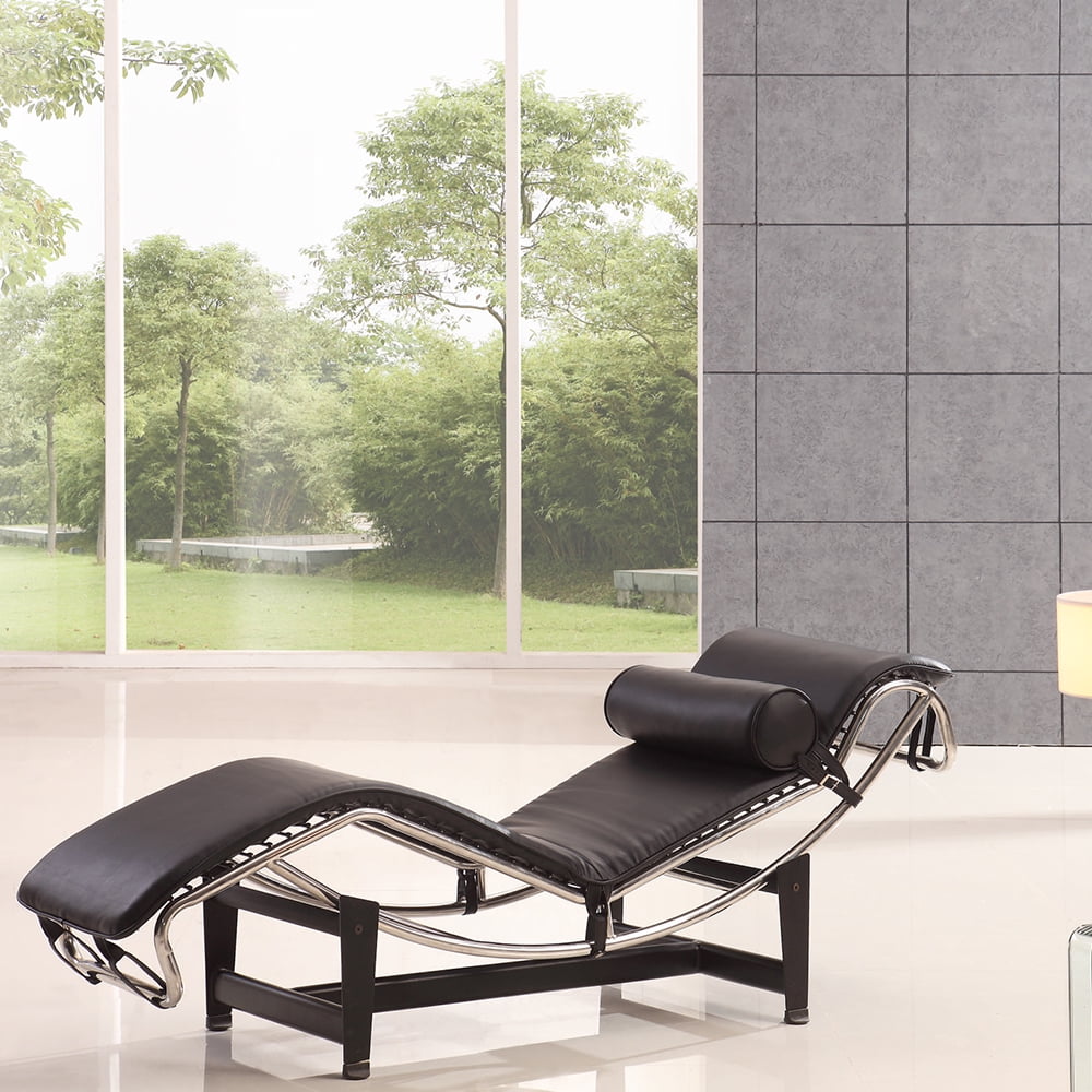 Kepooman Leather Replica Lounge Chair, Adjustable Lounge Recliner, Mid-Century Swivel Plywood Lounge Chair with Ottoman, Black Kepooman Leather Replica Lounge Chair, Adjustable Lounge Recliner, Mid-Century Swivel Plywood Lounge Chair with Ottoman, Black