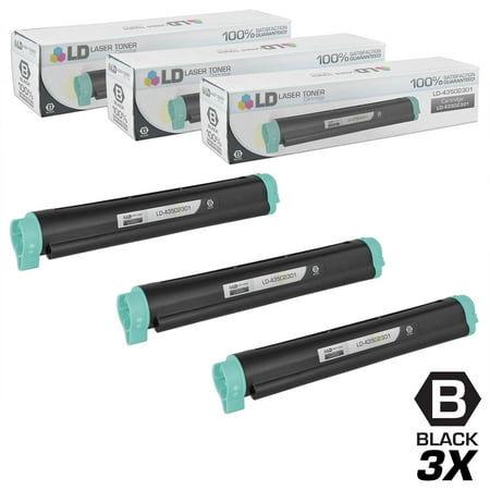 LD Compatible Replacements for Okidata 43502301 (Type 9) Set of 3 Black Laser Toner Cartridges for use in Okidata B4400  B4400n  B4500  B4500n  B4550  B4550n  B4600  B4600n  and B4600n PS s