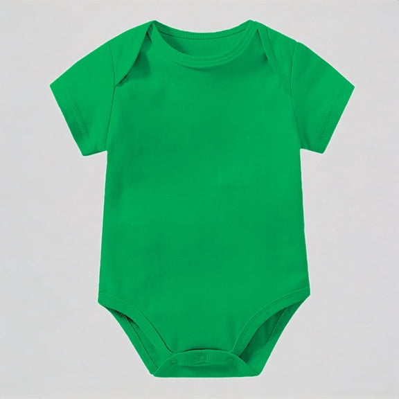 Krdevn Baby Bodysuits Short Sleeve Romper Casual Summer Outfits Soft Playwear,18-24 Months