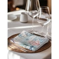 thumbnail image 6 of Coastal Jellyfish Cloth Napkins Set of 8 Reusable Dinner Napkins, Blue Nautical Marine Life Conch Coral Cocktail Napkin Washable Table Napkins for Wedding/Holiday Party/Baby Shower 20"x20", 6 of 7
