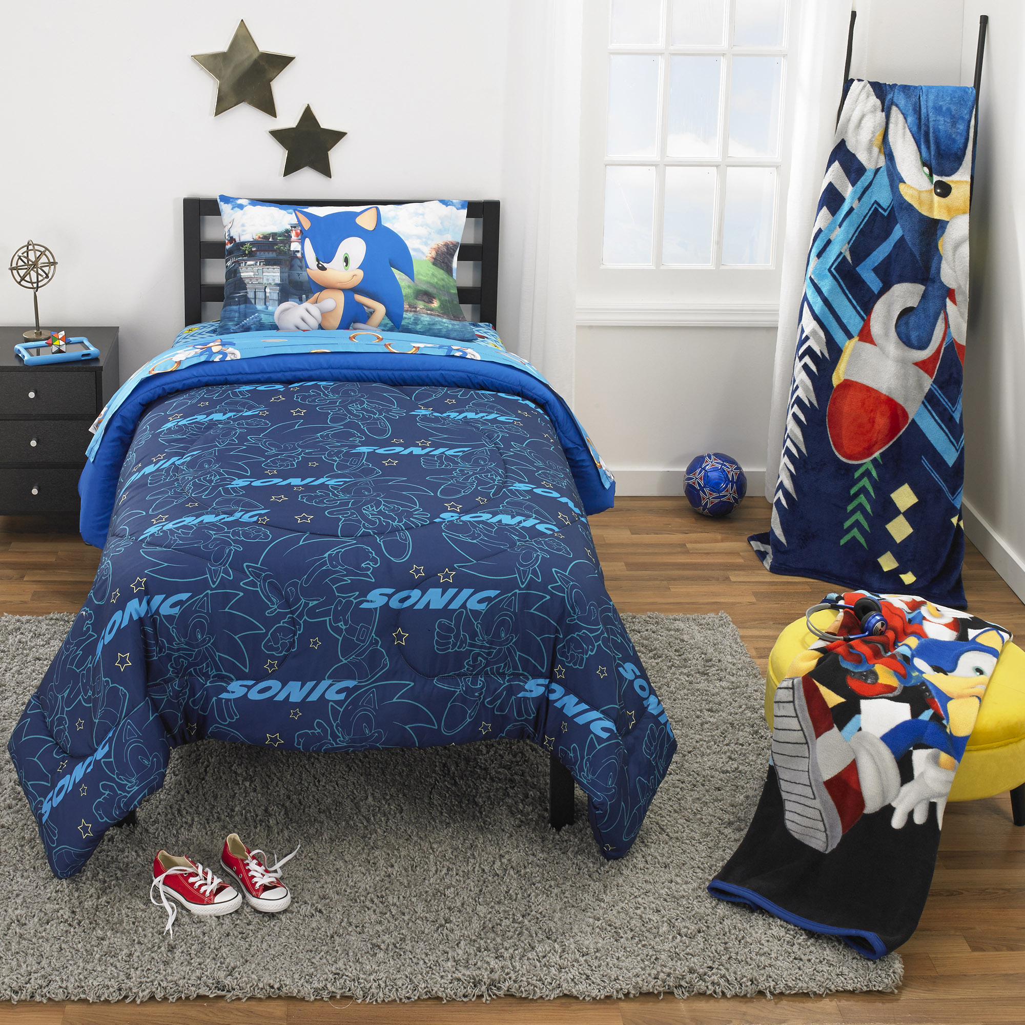 SEGA Sonic the Hedgehog Kids Reversible Comforter Set, Twin/Full photo 4