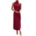 thumbnail image 1 of Vestido PRETTYGARDEN 2025 Verano Satén Sin Mangas Maxi XXL, 1 of 8
