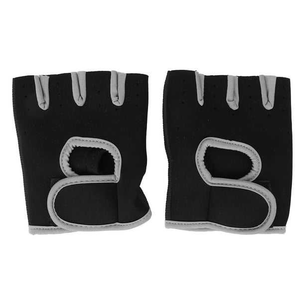 Training Fingerless Gloves Grey Prevent Calluses Fitness Gloves