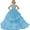 Blue, variant on Elegant Lace Flower Girl Dress - Tulle First Communion & Wedding Pageant Gown for Girls Ages 2-16 (Bridesmaid, Party, Special Occasions)