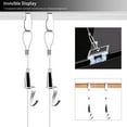 thumbnail image 5 of 4-Pack Picture Hanging Wire Invisible with Adjustable Photo Hook + S Metal Hook for Picture Rail Frame Hanging System Art Gallery Picture Display Kit (1M), 5 of 7