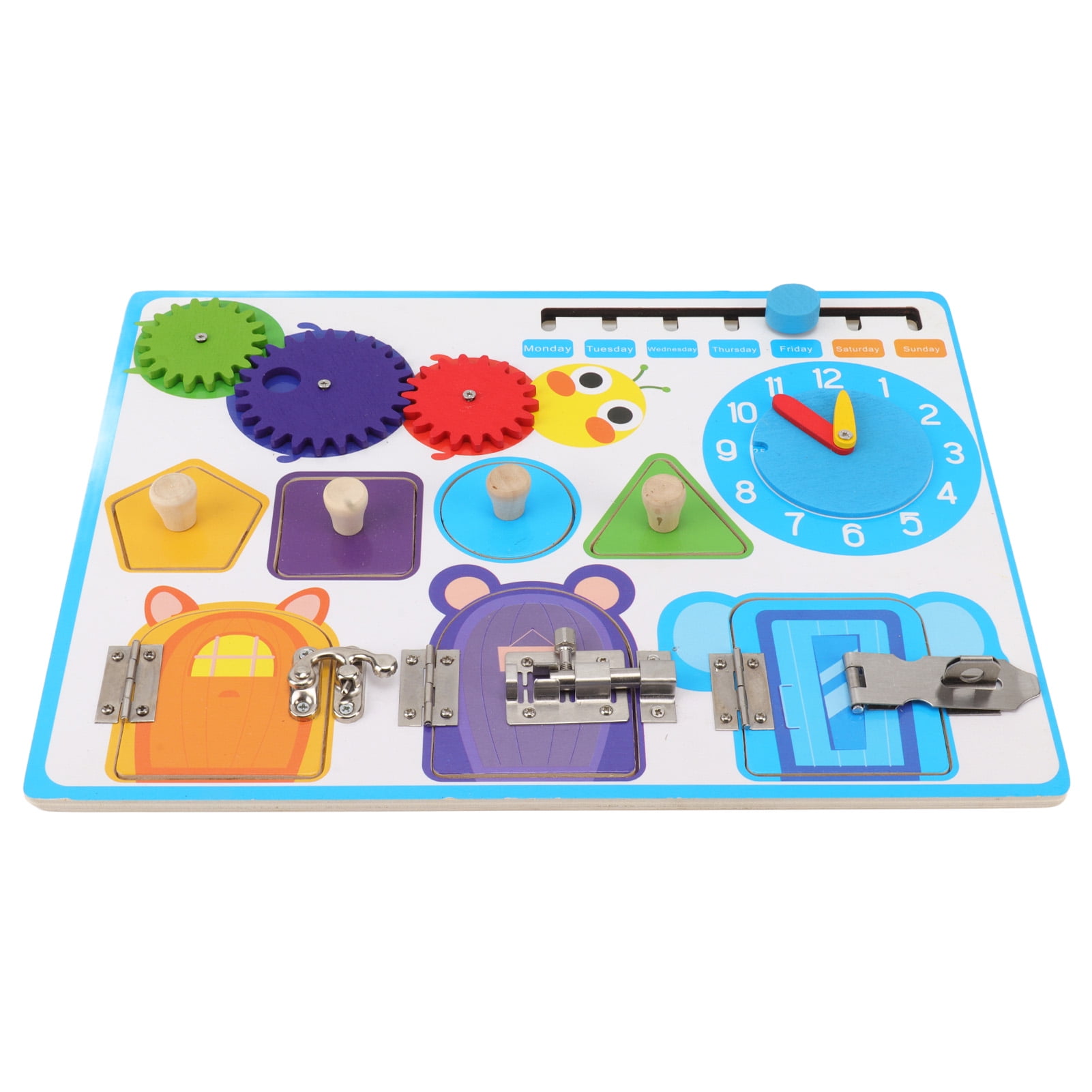 Sensory Activity Board, Sensory Board Fun Alarm Clock Educational For