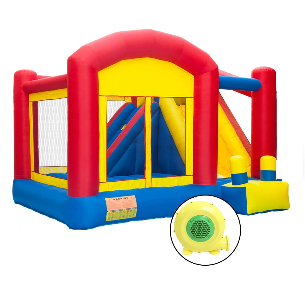 Ktaxon Inflatable Bounce House Castle Jumper Moonwalk Bouncer with 680W Air Blower