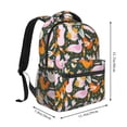 thumbnail image 2 of Pofeuu Roosters and Chicks Print Backpack for Men and Women - Basic Bookbag Casual Daypack Backpacks for College Work Travel-One Size, 2 of 5