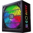 thumbnail image 5 of Cooler Master XG850 Plus Platinum ARGB Fully Modular, 850W, 80+ Platinum, ARGB 135mm Silent Fan, Built-in Information Display Panel, Intel ATX 12V Ver 2.53, 100% Japanese Capacitors ARGB 850, 5 of 14