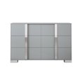 thumbnail image 2 of PORKISS Drawer Dresser, Wood Nightstand with Metal Handle, Elegant Modern Mirrored Storage Cabinet with 6 Drawers for Bedroom, Grey, 2 of 6