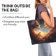 thumbnail image 2 of Fotbe Red And Gray Flame Fox Bolsa Tote Estética de Lona con Estampado para Mujer - Bolsa Reutilizable de Hombro Casual para Vacaciones, Compras, Trabajo y Gimnasio, 2 of 7