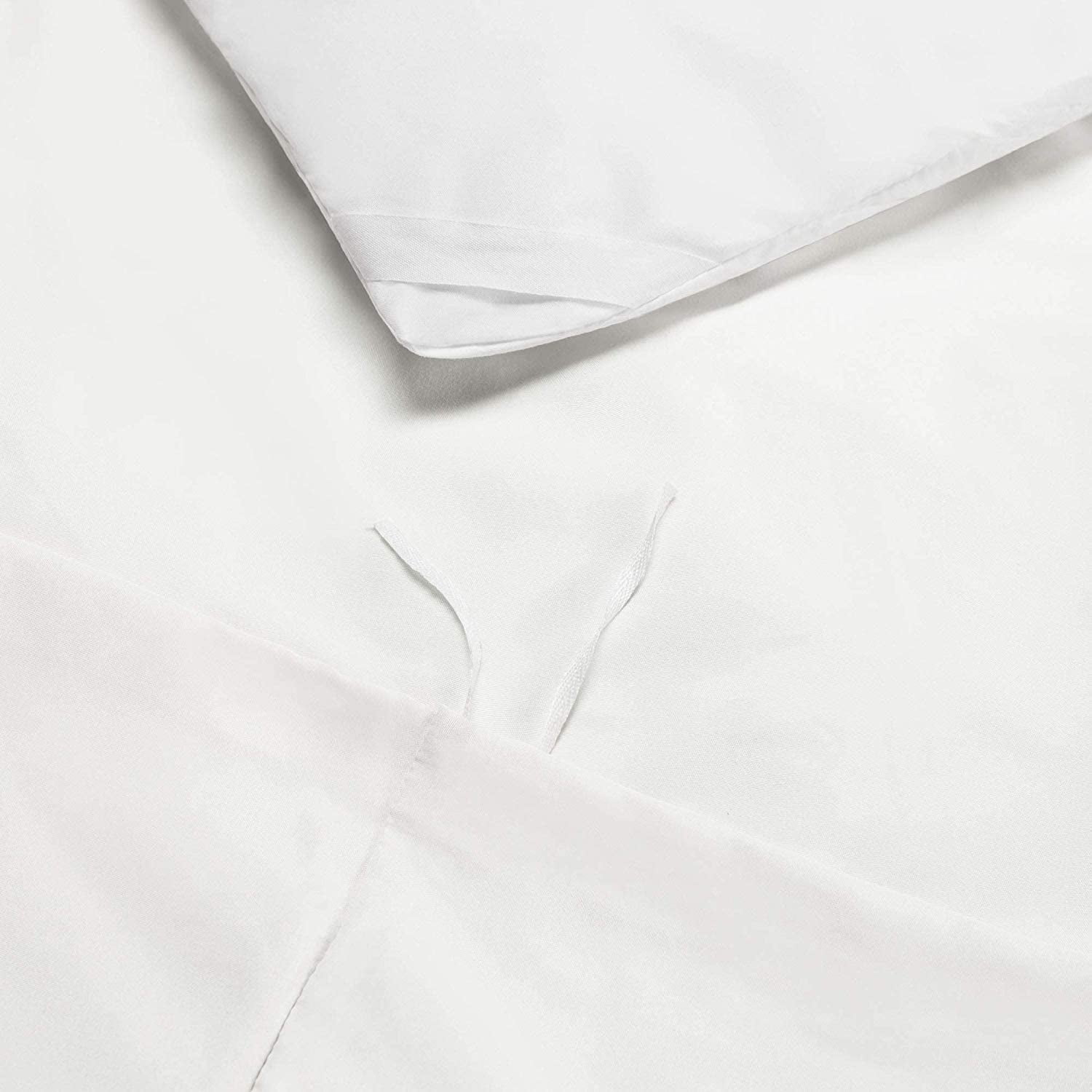Duvet Cover Set with Zipper Closure 3-Piece Duvet Cover Set, Oversized Super King (120''x98'')Size with Corner Ties,100% Egyptian Cotton 800 Thread Count, Ultra Soft and Easy Care- (White Solid)