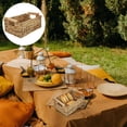 thumbnail image 4 of HEALEEP Woven Rattan Storage Basket in Khaki, 12.6x8.7x6.3 Inches, and Stylish Home Organizer, 1 Piece, 4 of 8