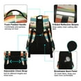 thumbnail image 4 of FORMRS Unisex Backpack Elementary School Travel Bookbag with Reflective Stripes, Colorful Plane, 4 of 7