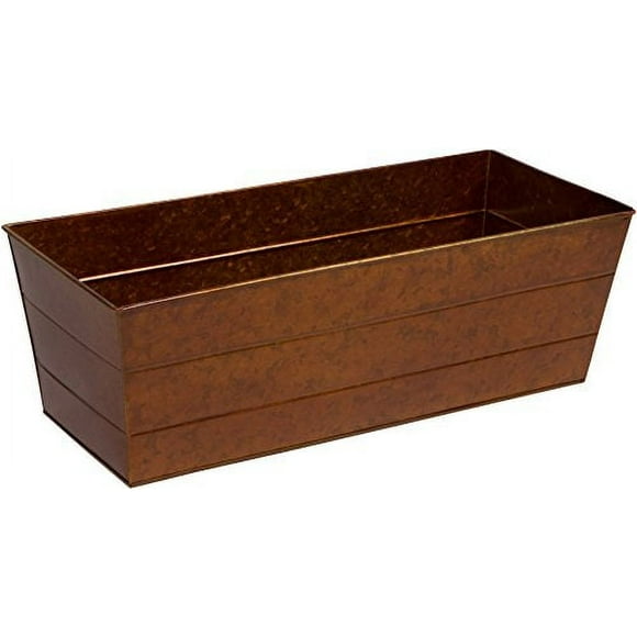 22" Galvanized Window Box Flower Planter by Trademark Innovations